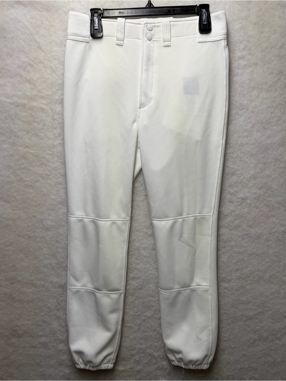 Mizuno Youth YXXXL White Baseball Pants Elastic Bottom Jogger Soft-Stitch